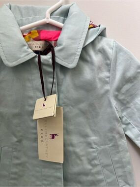 Stella McCartney Kids Light Mint Hooded Cotton Jacket